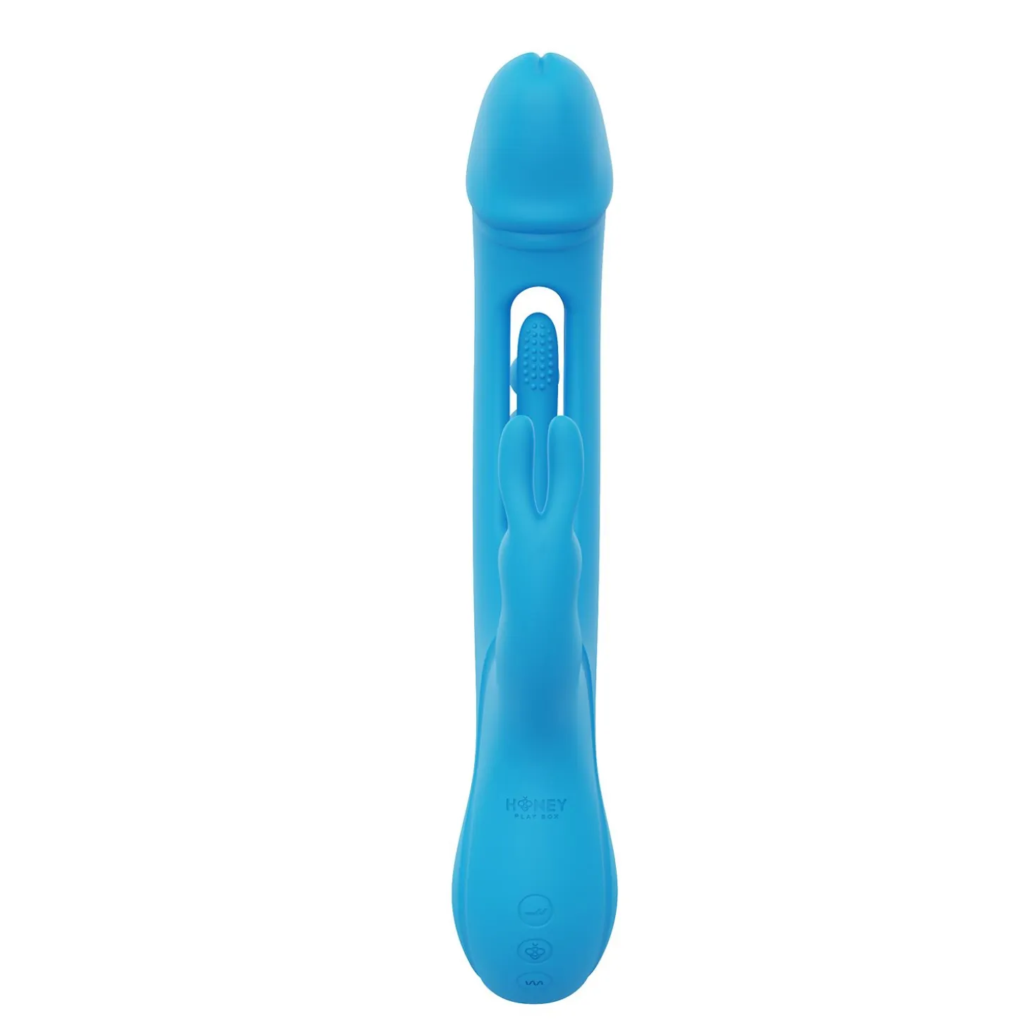 HoneyPlayBox - Trilux Kinky Finger Vibromasseur Rabbit - Bleu