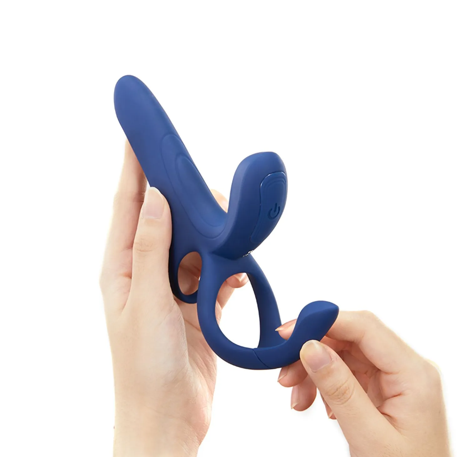 HoneyPlayBox - Vibromasseur connecté pour couples 4-en-1 - Bleu