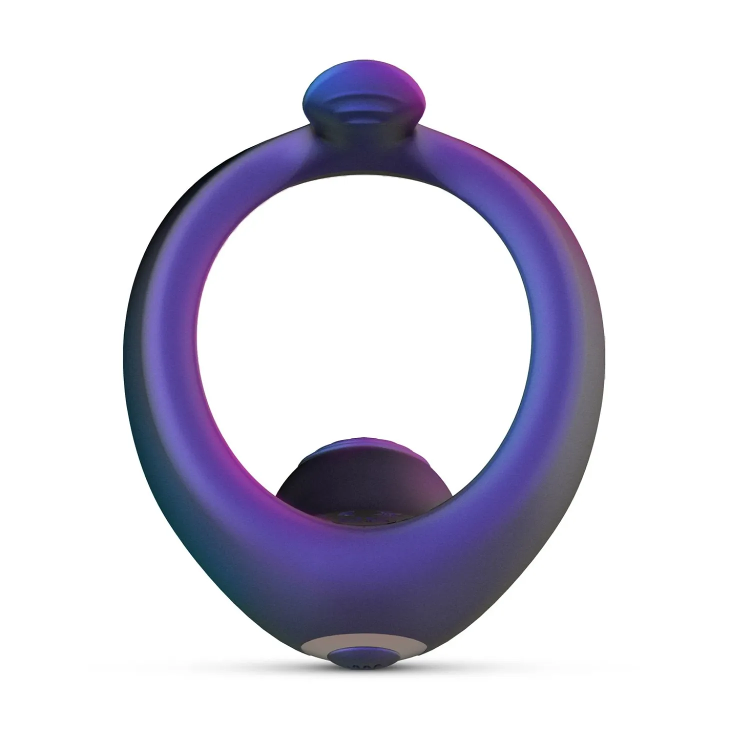 Hueman - Cockring vibrant avec bras de stimulation "Solar "- Bleu