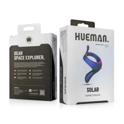 Hueman - Cockring vibrant avec bras de stimulation
