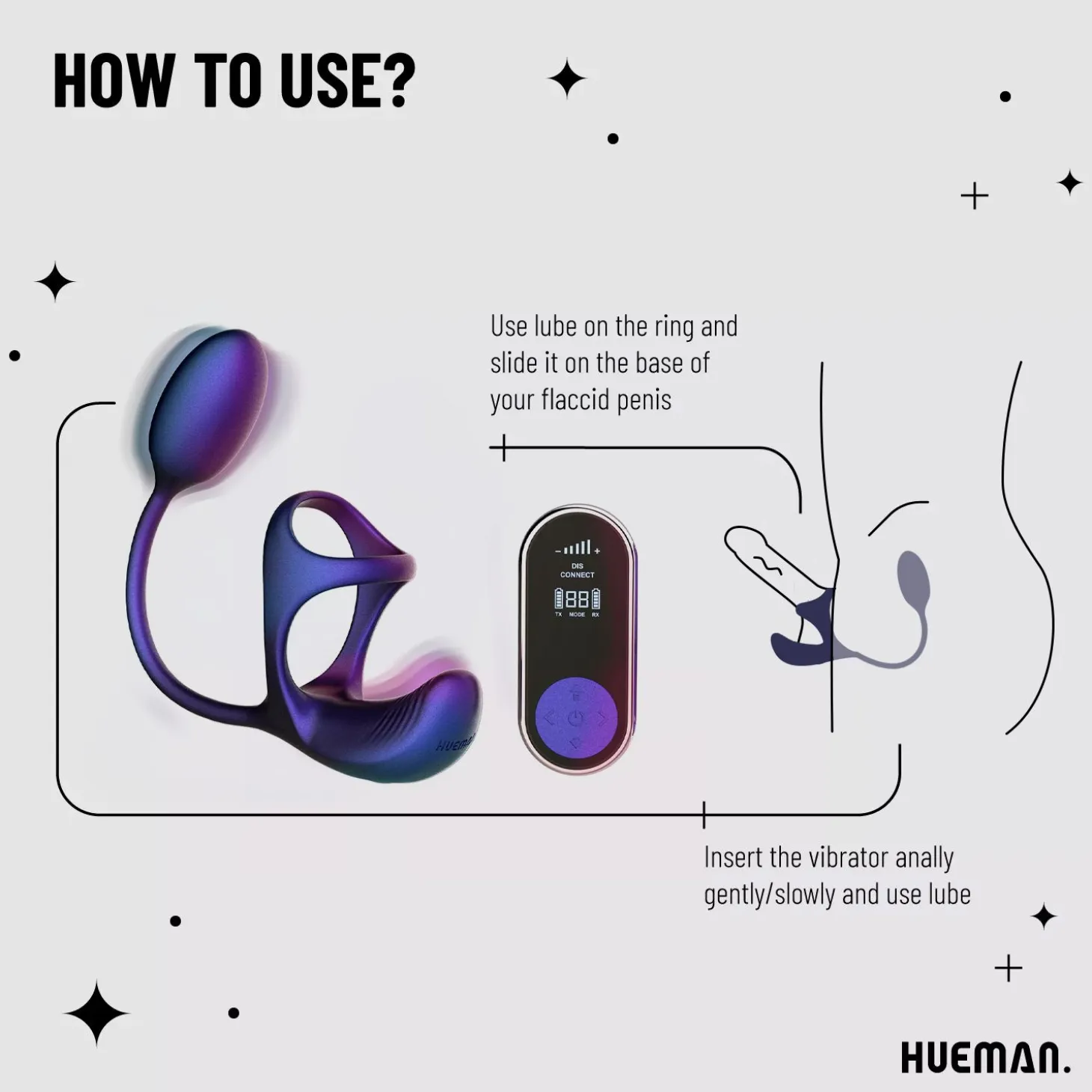 Hueman - Halo Orbit Anneau Pénien - Stimulation Double