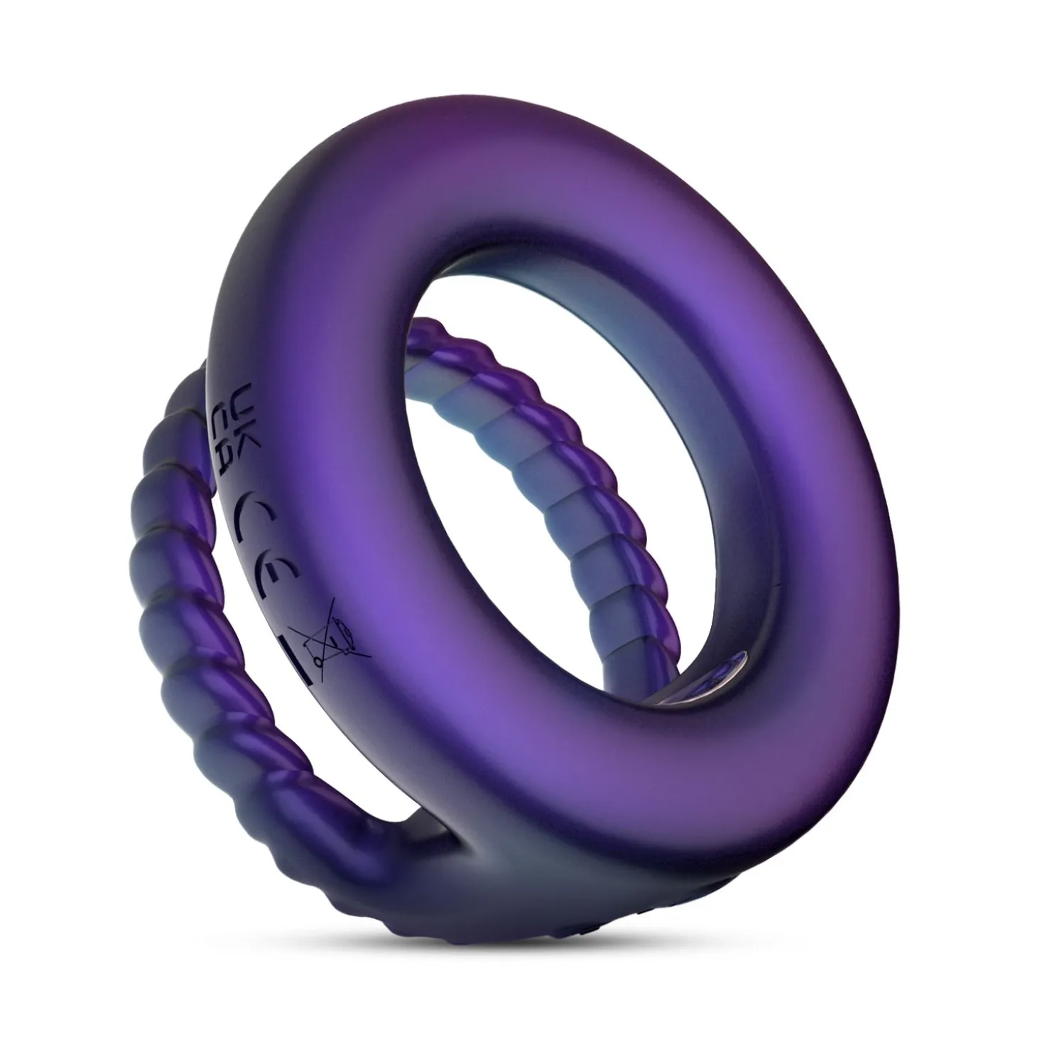 Hueman - Jupiter Anneau vibrant pour pénis et testicules - Violet