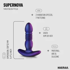 Hueman - Plug Anal à Poussée