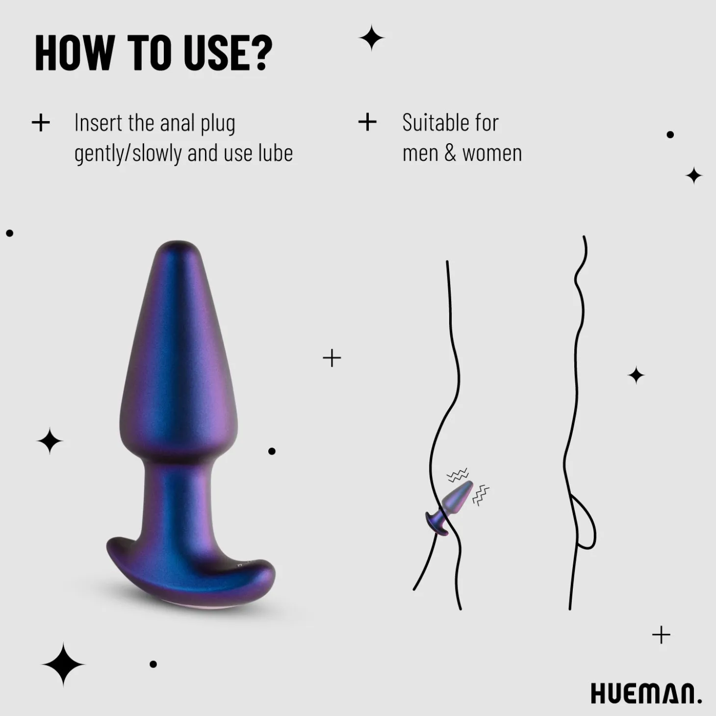 Hueman - Plug anal spécial anulingus Meteroid