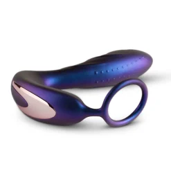 Hueman - Plug anal vibrant avec cockring et télécommande - Violet