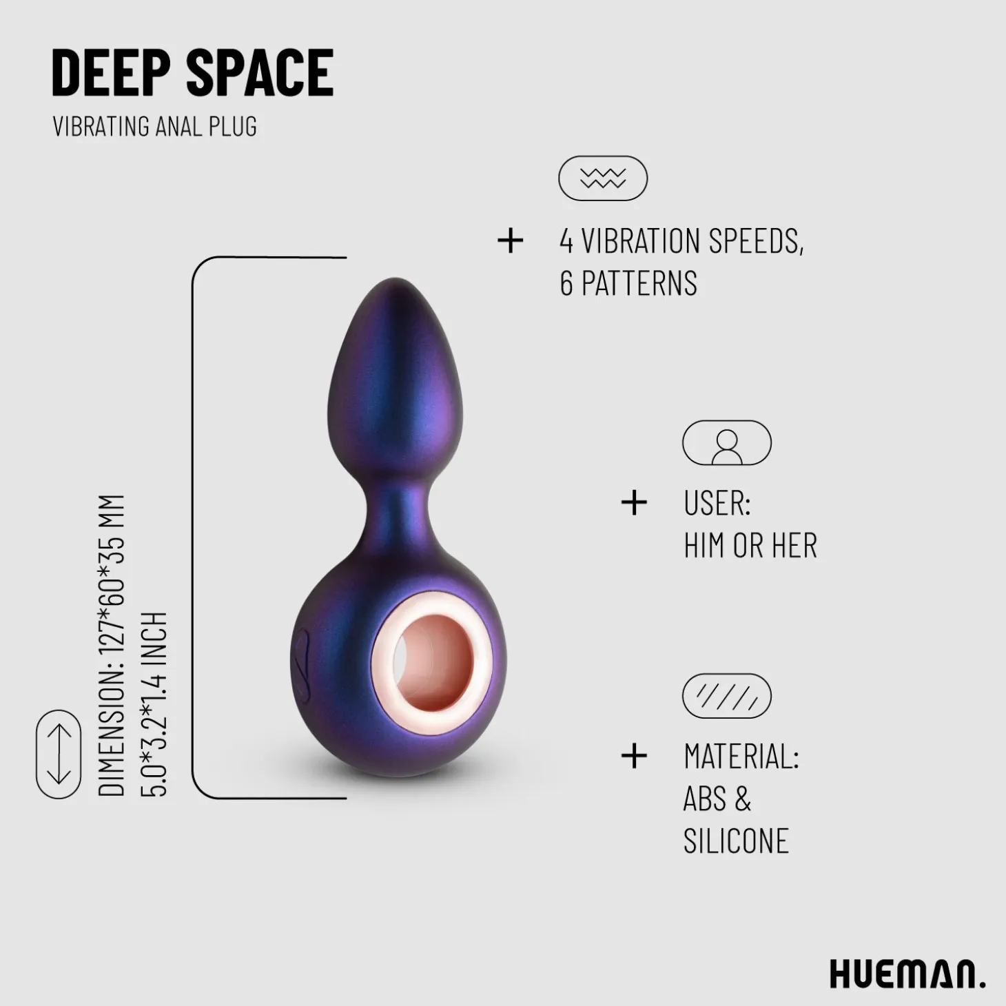Hueman - Plug Anal Vibrant Deep Space