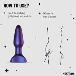 Hueman - Space Force Plug Anal Vibrant et à Poussée
