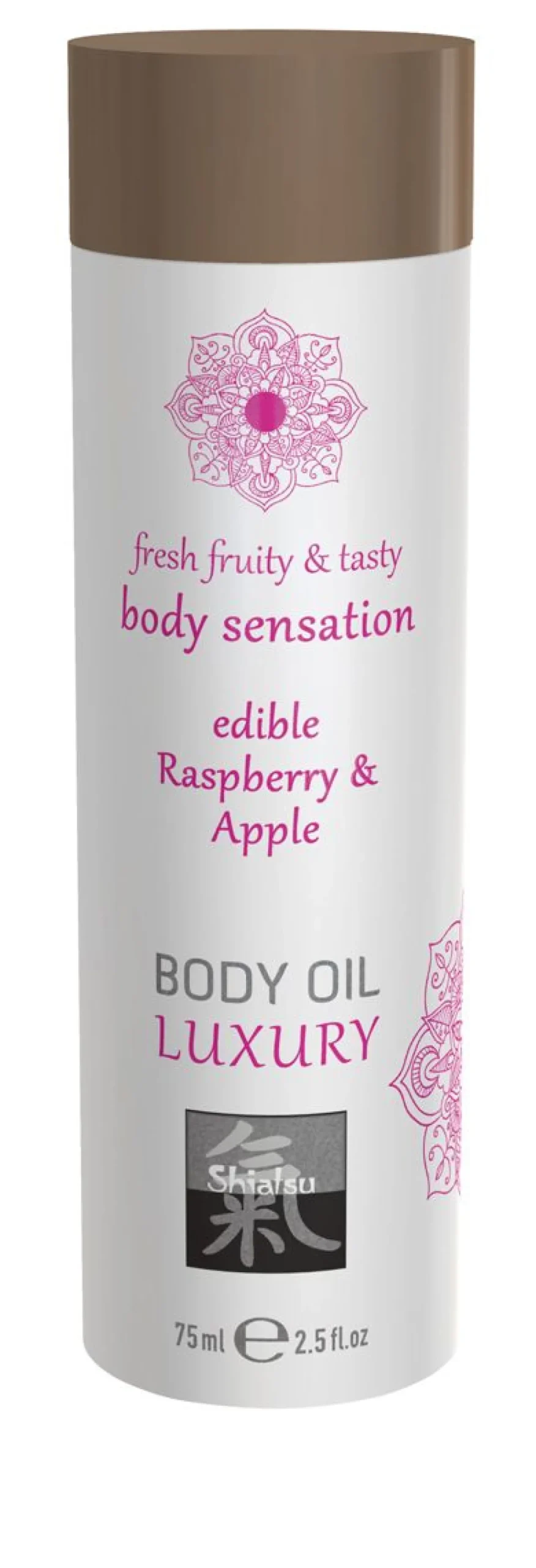 Huile corporelle de luxe comestible - Framboise et pomme
