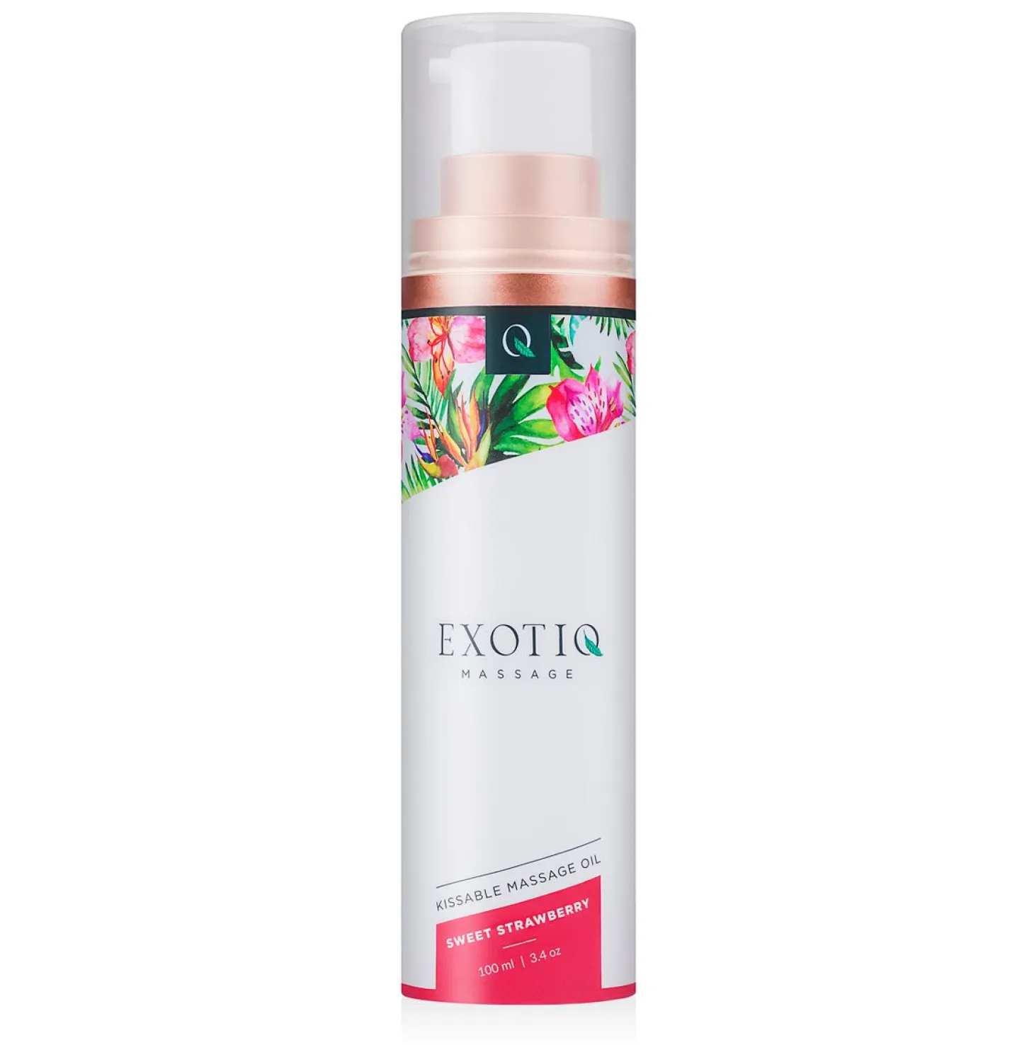Huile de massage douce à la fraise Exotiq - 100 ml