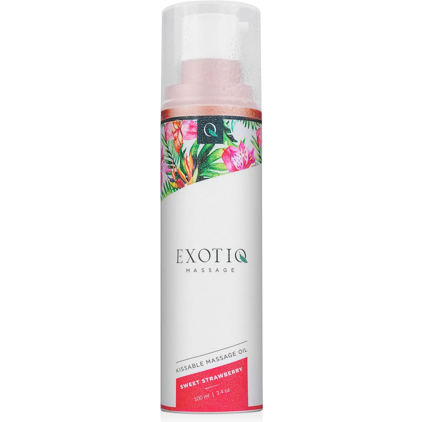 Huile de massage douce à la fraise Exotiq - 100 ml