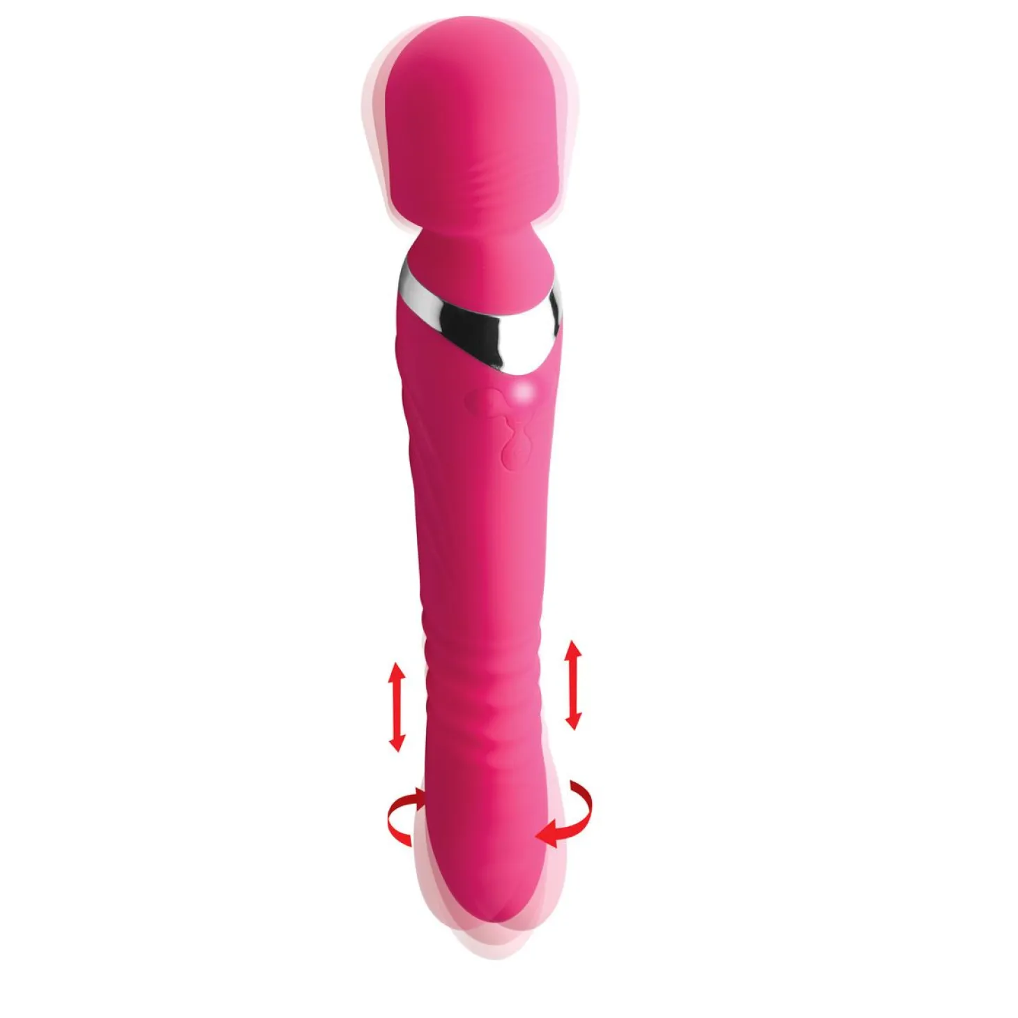 INMI - Ultra Thrust-Her Baguette Vibrante en Silicone - Rose