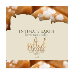Intimate Earth - Natural Flavors Glide Salted Caramel Foil 3