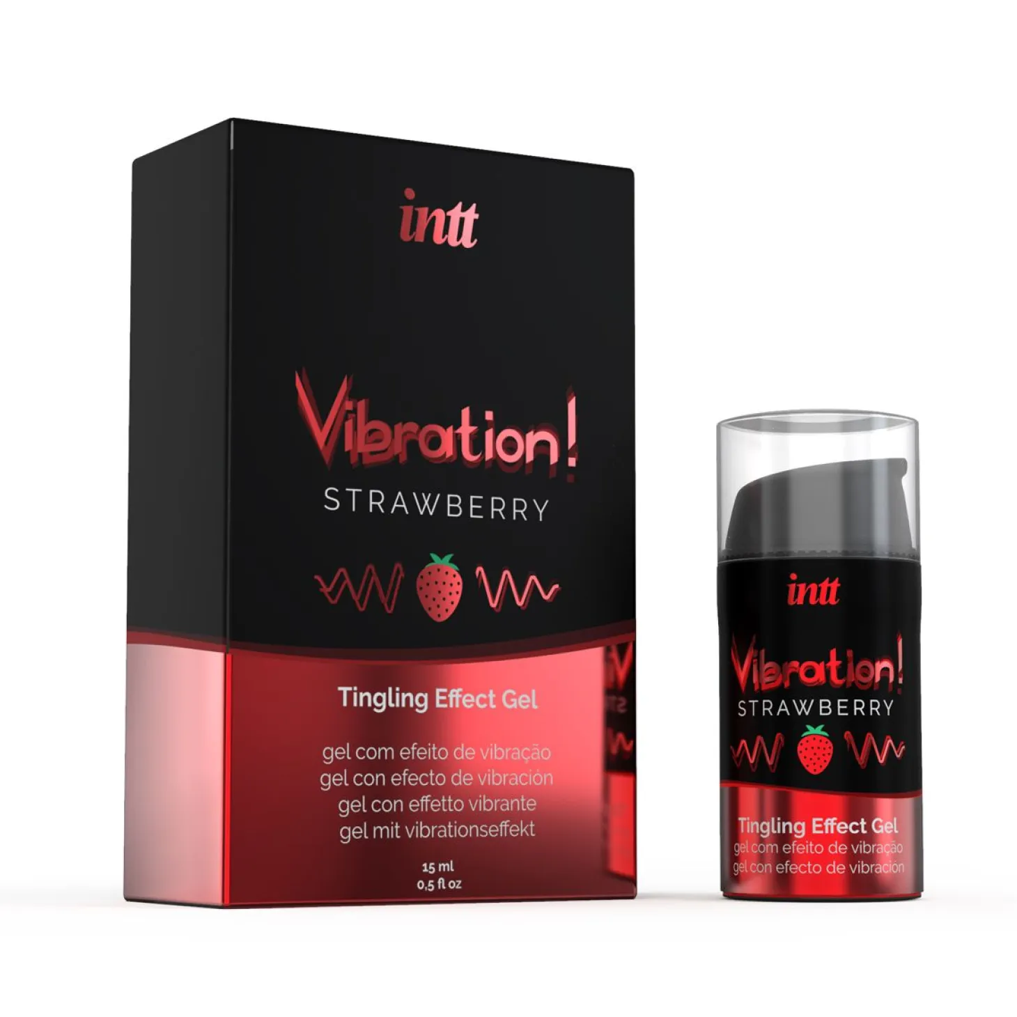 INTT - Vibration! Strawberry Tintelende Gel