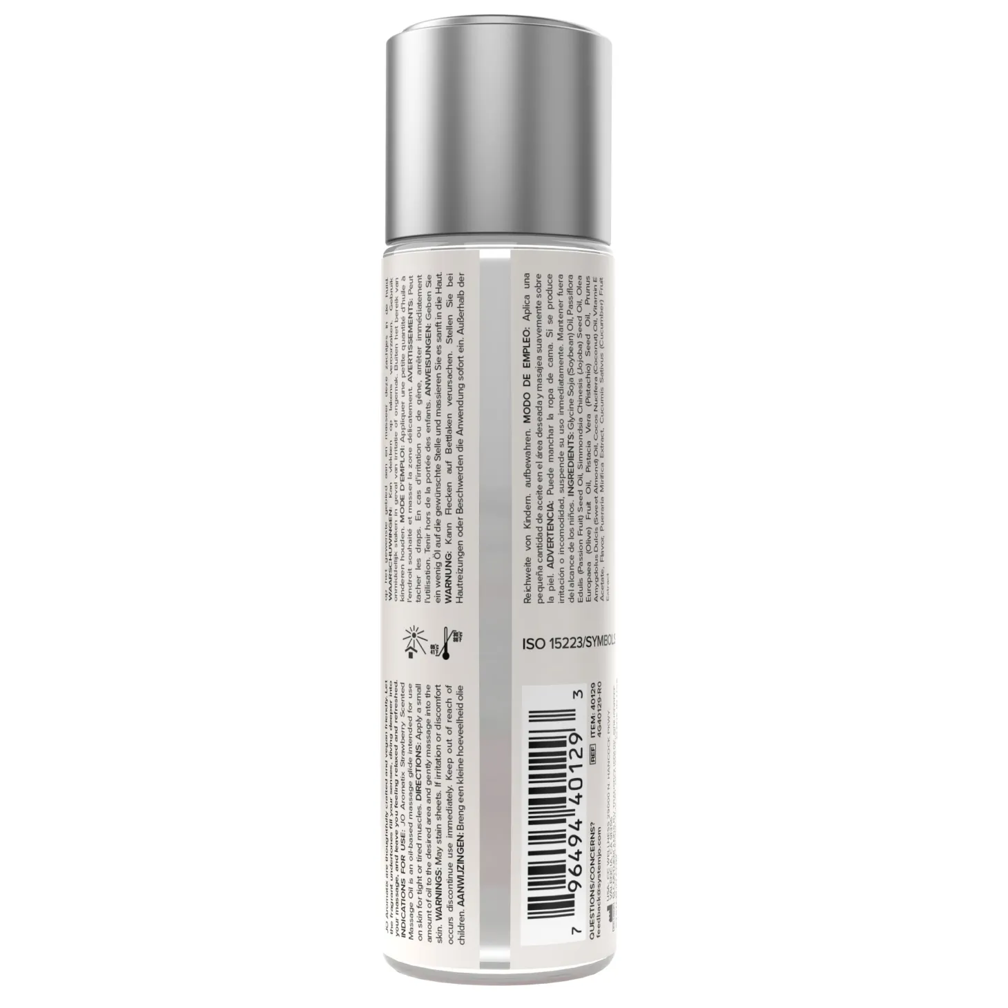 JO - Aromatix Huile de massage parfumée Fraise -120 ml