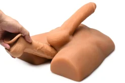 JOCK - Masturbateur Anal avec Godemichet Flexible - Teinte Mo