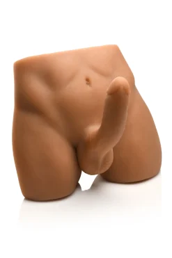JOCK - Masturbateur Anal avec Godemichet Flexible - Teinte Mo