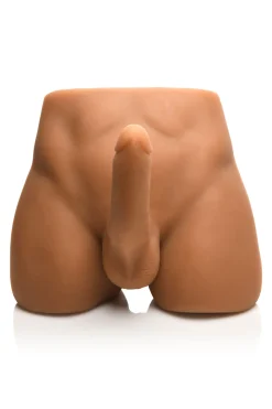 JOCK - Masturbateur Anal avec Godemichet Flexible - Teinte Mo