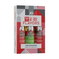 JO – Coffret de Lubrifiants Aromatisés – 3 x 30 ml