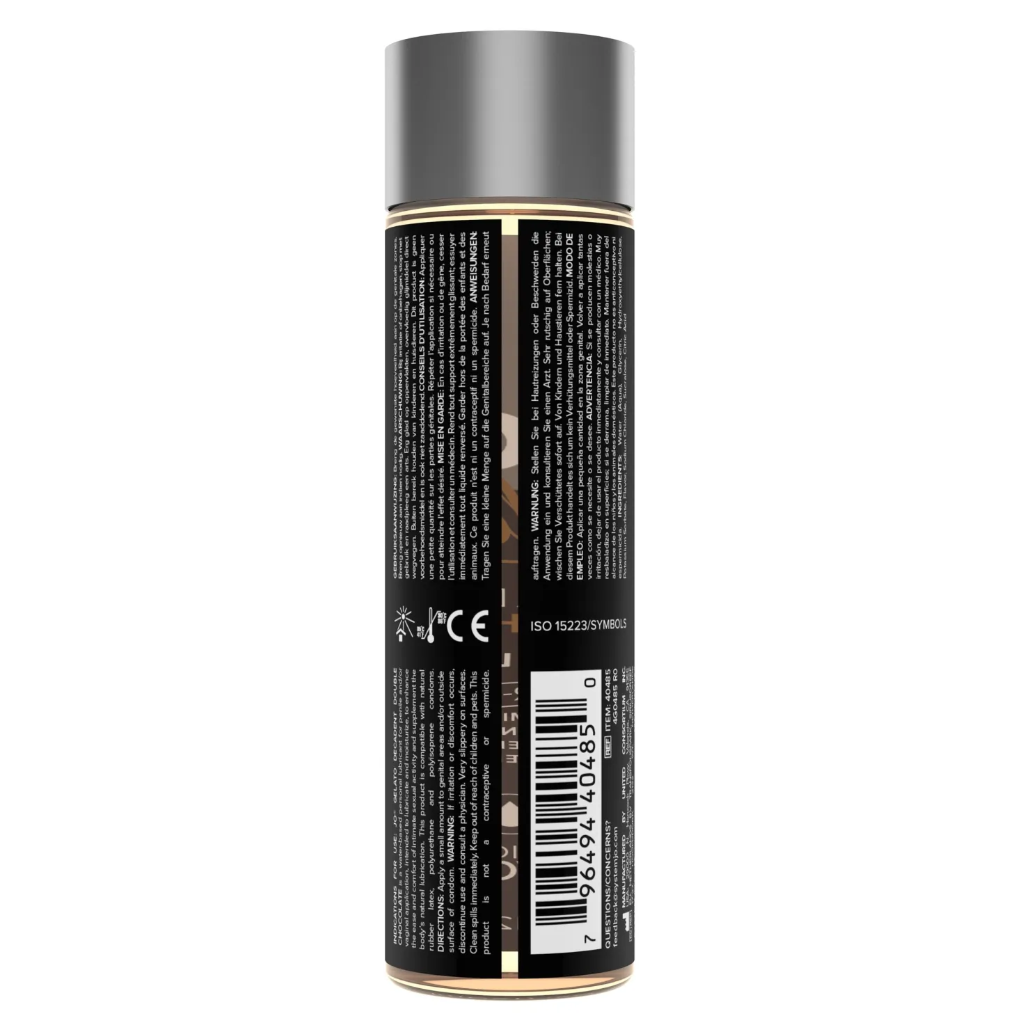 JO - Gelato Decadente Chocolat Double Lubrifiant - 120 ml