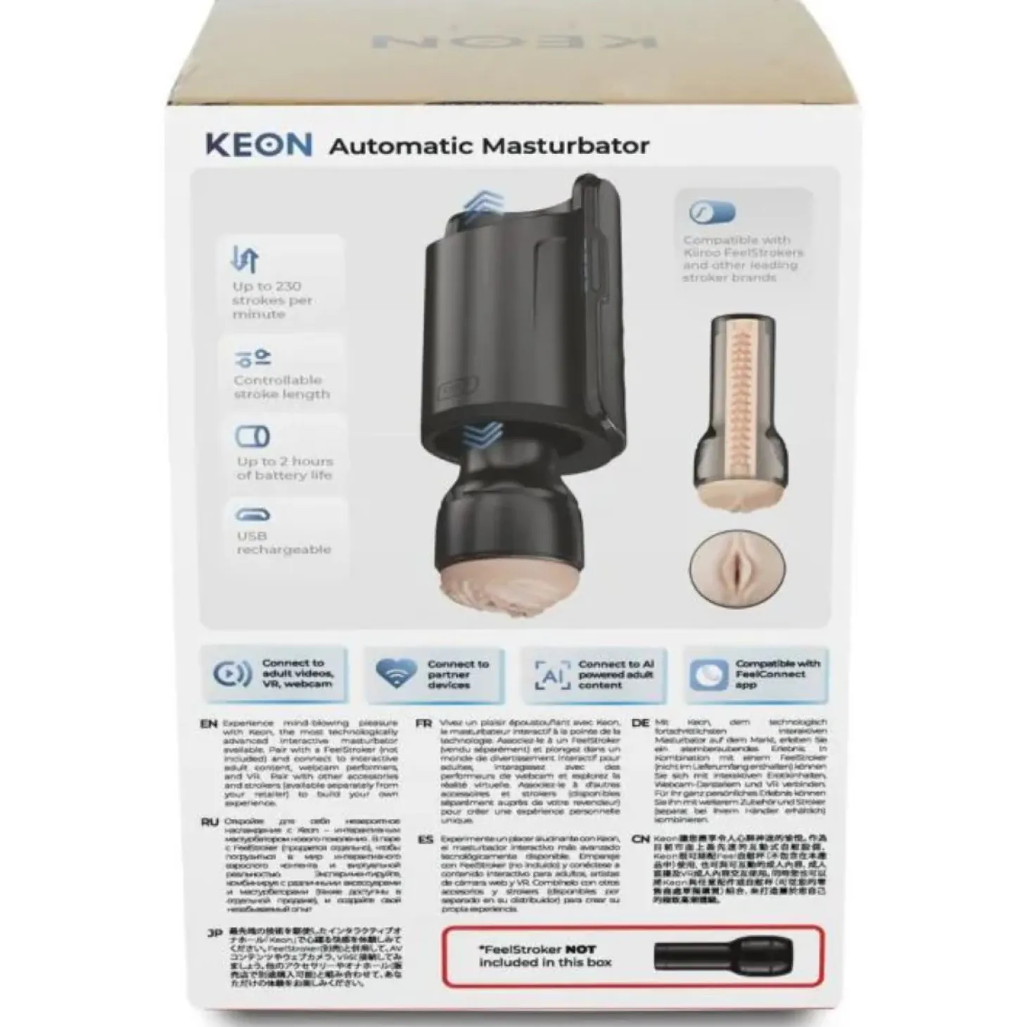 Kiiroo – Masturbateur Keon WiFi – Noir