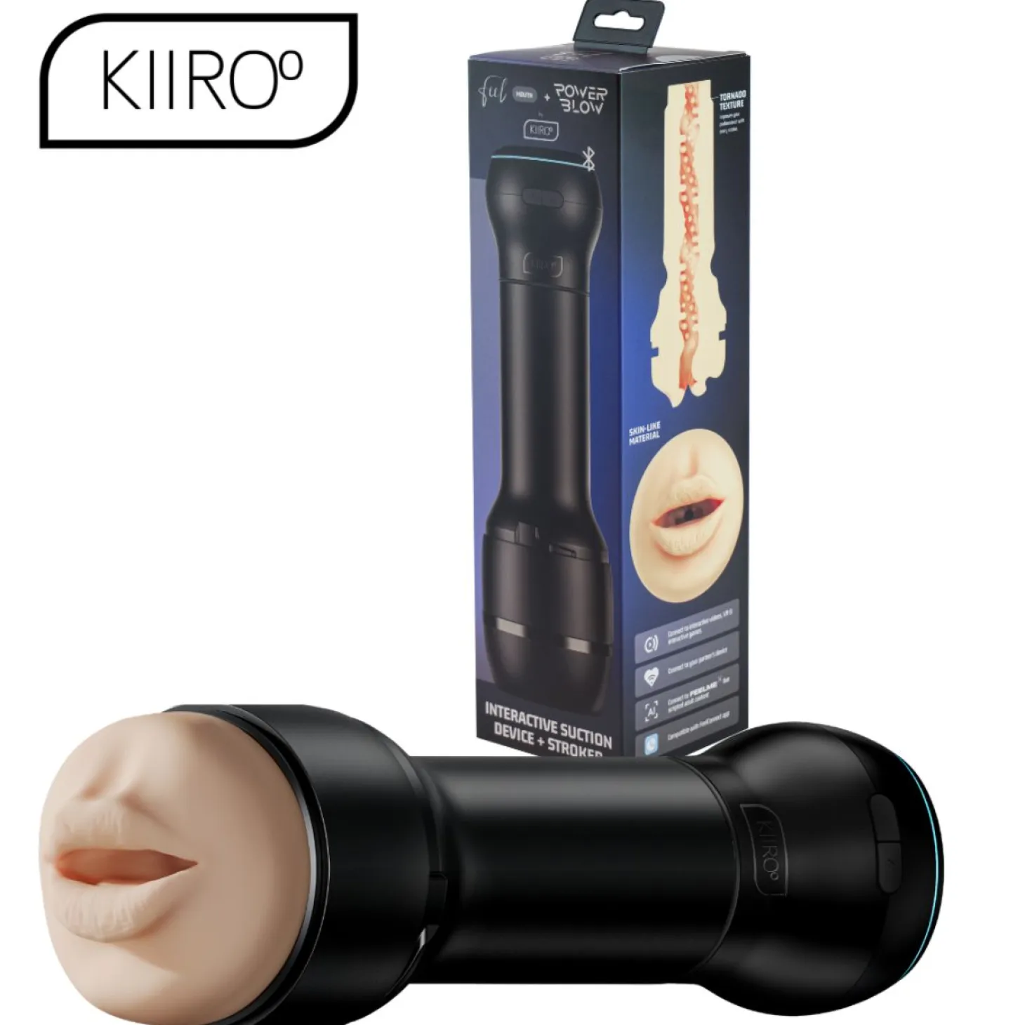 Kiiroo - PowerBlow + Feel Mouth Stroker Coffret Combo