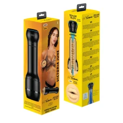 Kiiroo - PowerBlow & Masturbateur Bouche Feel Victoria June Combo - Noir