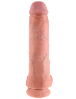 King Cock 27,5 cm Gode avec testicules Couleur chair