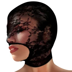 Lace Seduction Masque de bondage - Noir