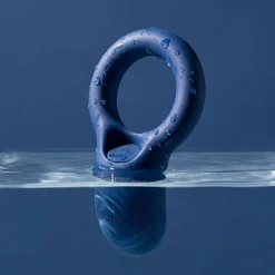 Le Cockring Coquin par Adam & Eve - Anneau pénien vibrant - Bleu