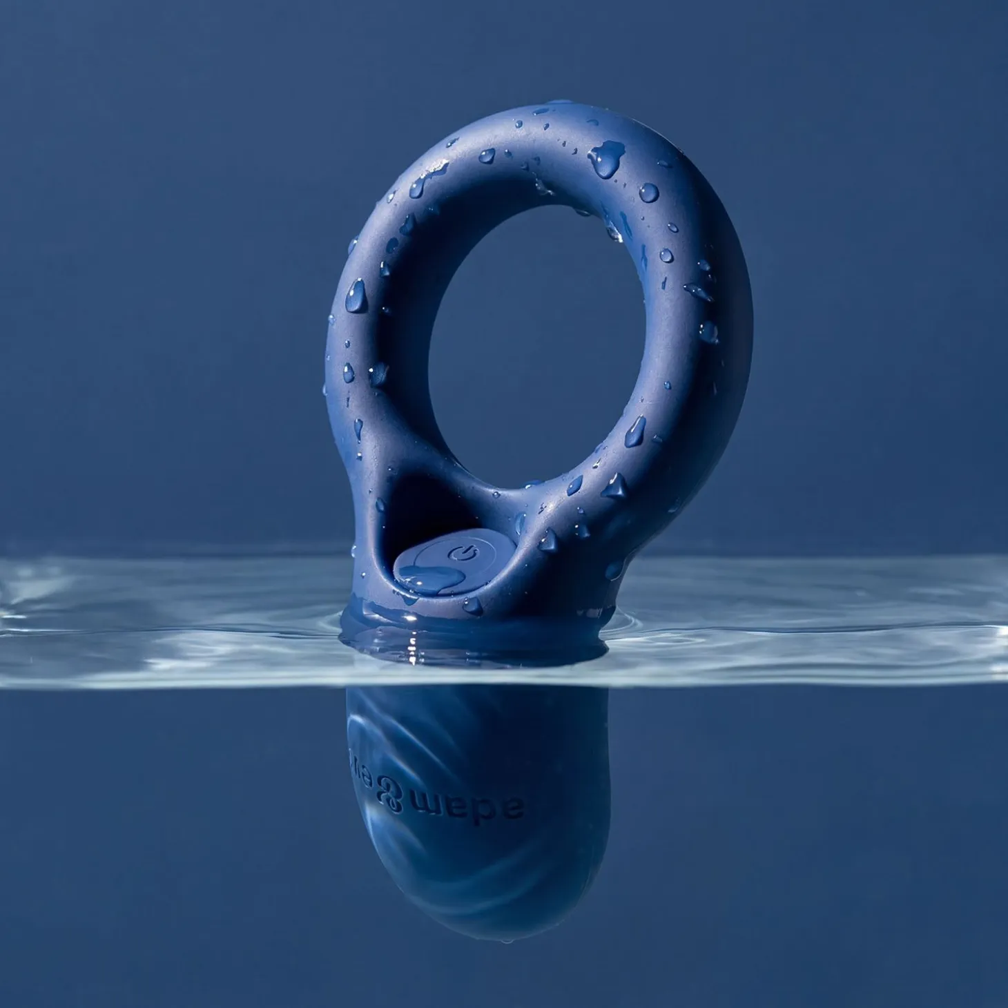 Le Cockring Coquin par Adam & Eve - Anneau pénien vibrant - Bleu
