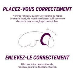 Le Cockring Coquin par Adam & Eve - Anneau pénien vibrant - Bleu