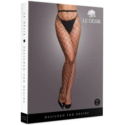 Le Desir - Culotte à Grosse Résille - Noir