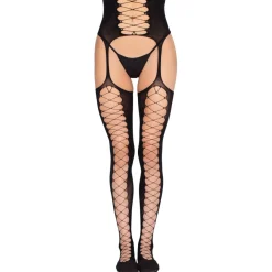 Leg Avenue - Bas Porte-Jarretelles - Noir