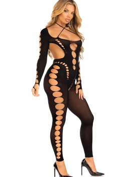 Leg Avenue - Bodystocking Sans Couture - Bleu