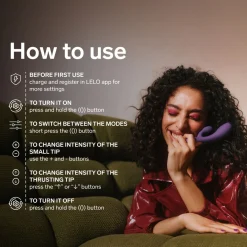 LELO - INA Thrust Masseur Double Action - Noir