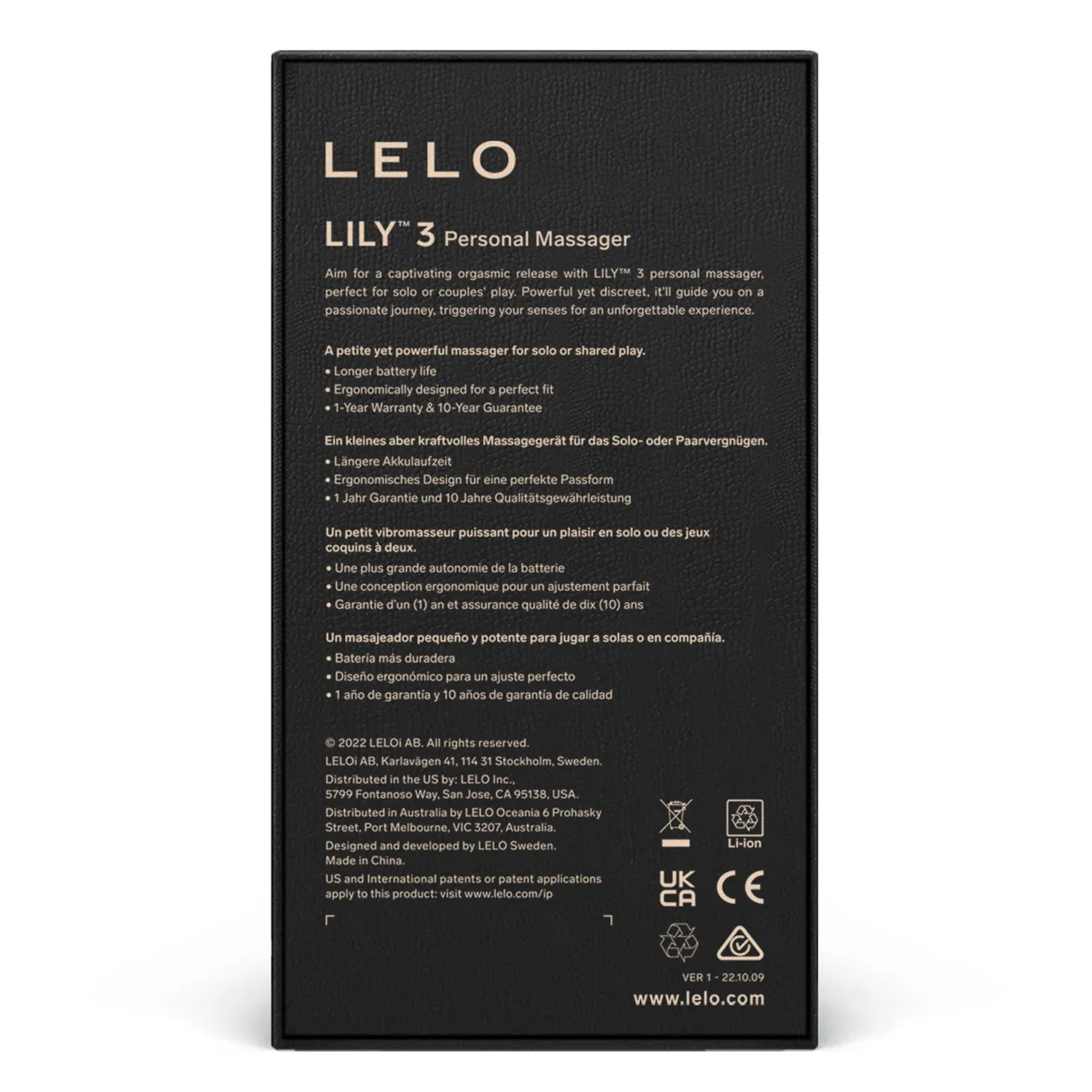 LELO - Lily 3 Masseur Personnel - Vert polaire
