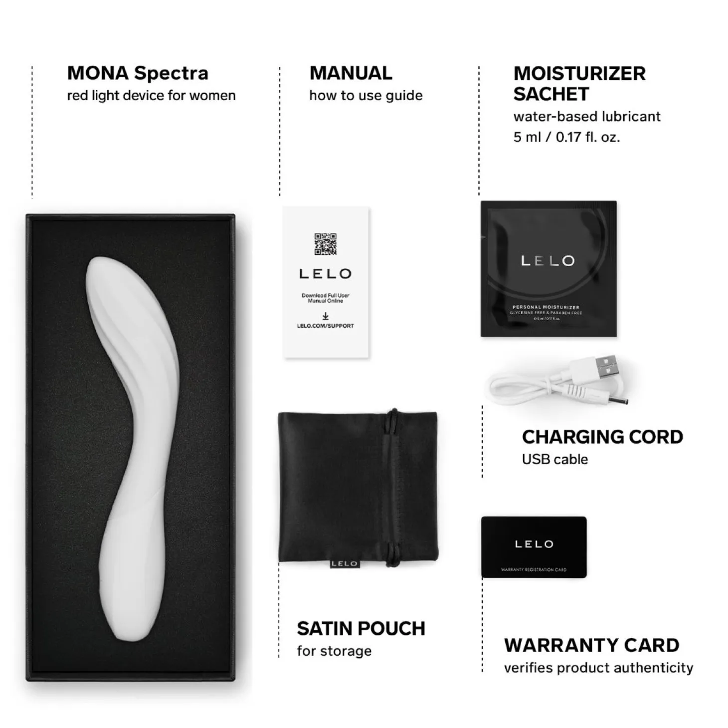 LELO - MONA Spectra Vibromasseur Point G - Contrôle par App