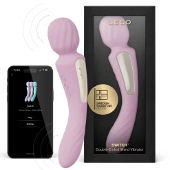 LELO - SWITCH Vibromasseur Wand Double - Soft Pink