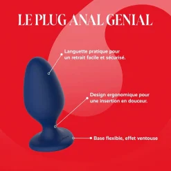 Le Plug Anal Génial par Adam & Eve - Plug anal - Bleu