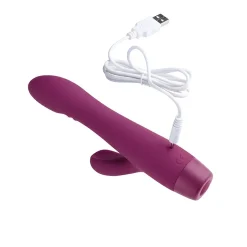 Le Rabbit Iconique par Adam & Eve - Stimulateur point G et clitoris - Violet