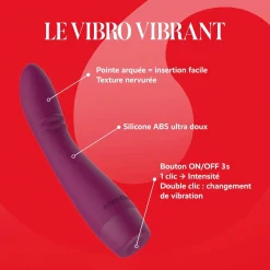 Le Vibro Vibrant par Adam & Eve - Stimulateur point G - Violet