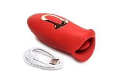 Lickgasm Baiser + Stimulateur de Baiser Vibrant - Rouge