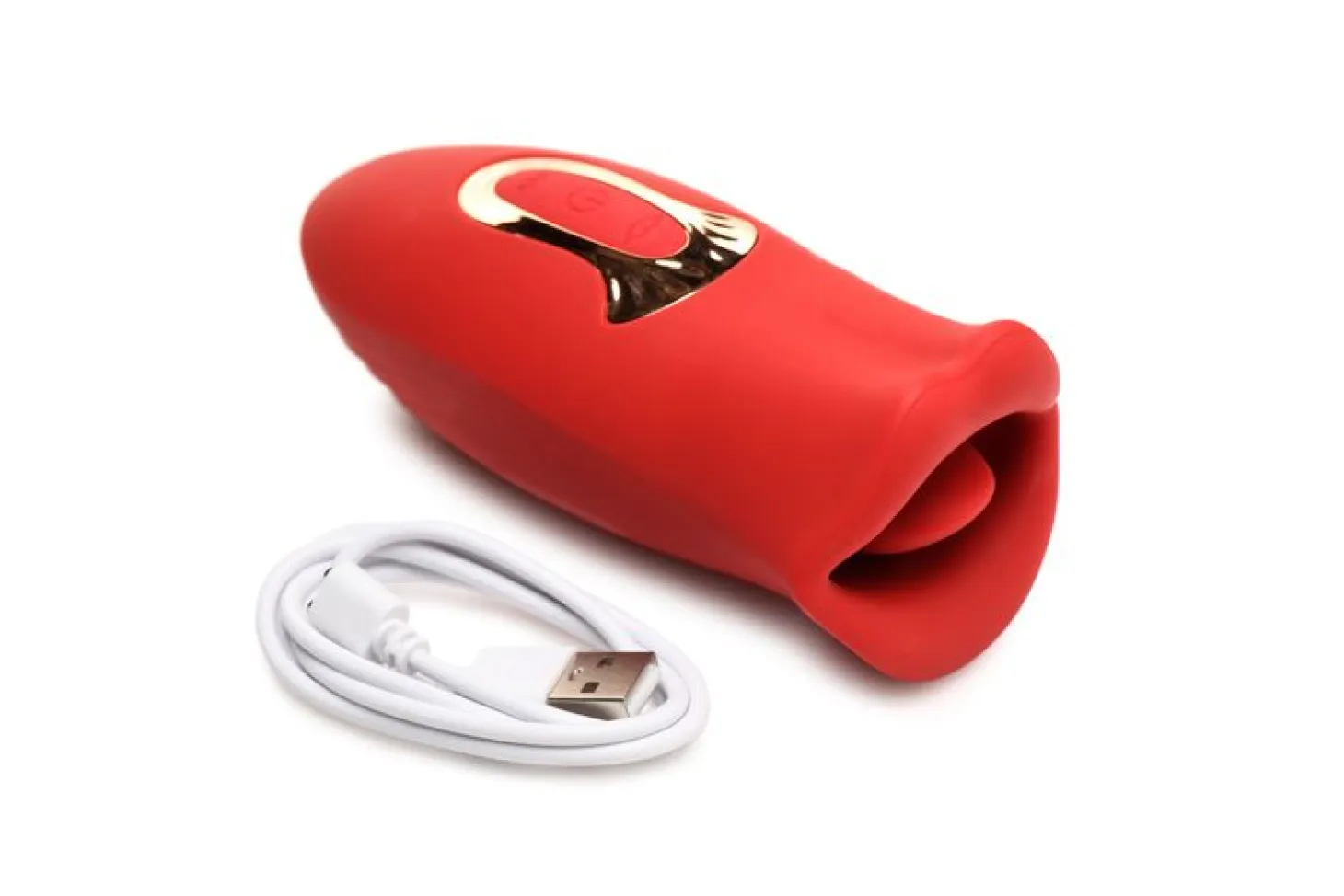 Lickgasm Baiser + Stimulateur de Baiser Vibrant - Rouge