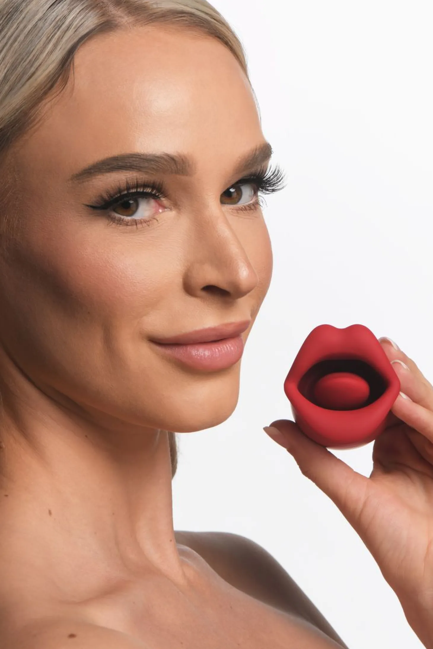 Lickgasm Baiser + Stimulateur de Baiser Vibrant - Rouge