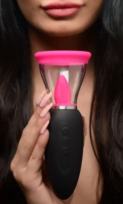 LICKGASM - Mini Stimulateur Succion, Léchage & Vibration