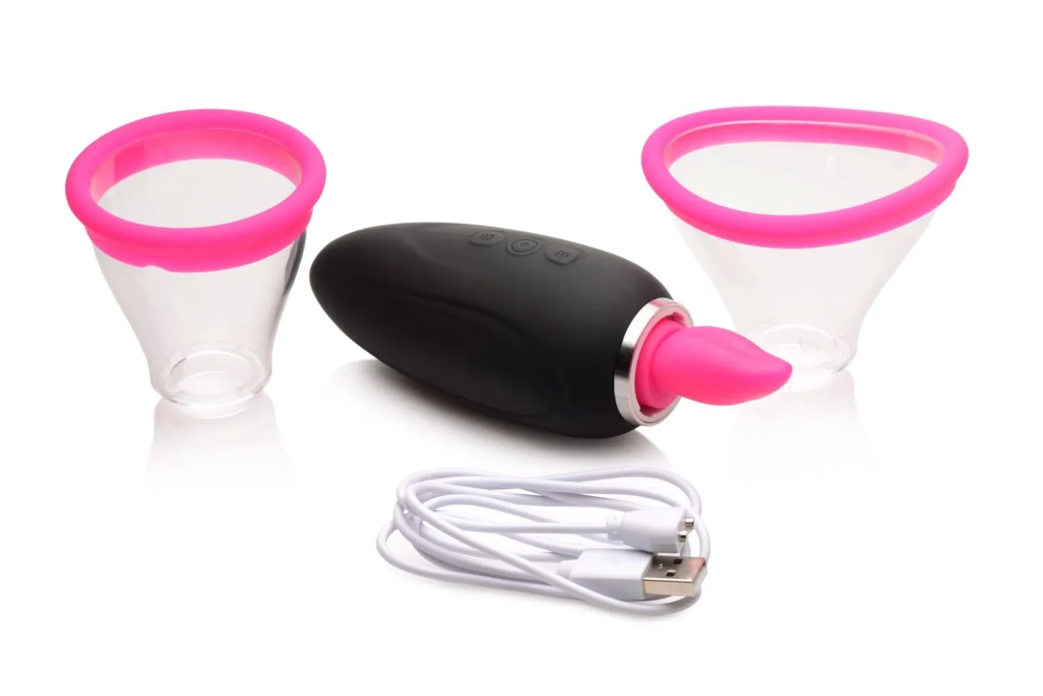 LICKGASM - Mini Stimulateur Succion, Léchage & Vibration