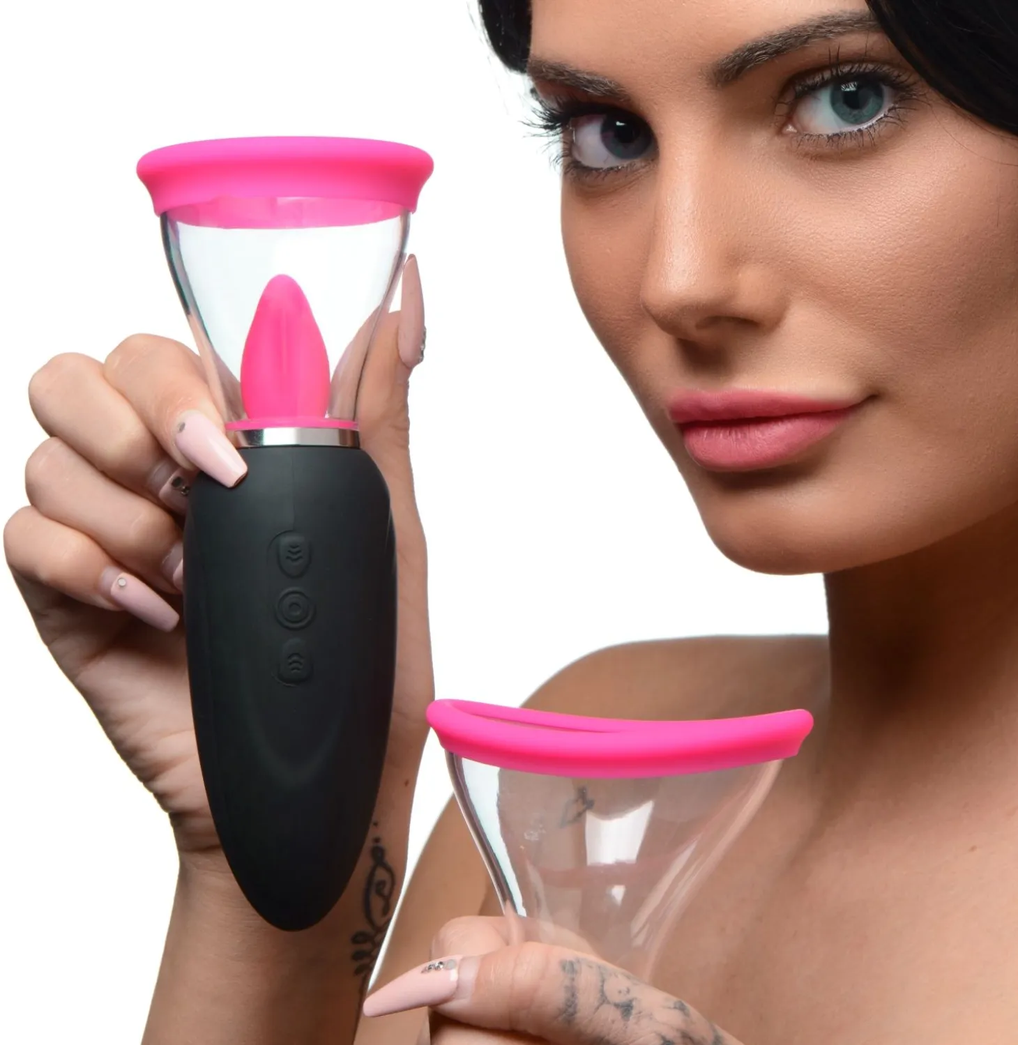 LICKGASM - Mini Stimulateur Succion, Léchage & Vibration