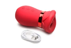 LICKGASM - Stimulateur Clitoridien Kiss Me More Succion, Vibration & Bais