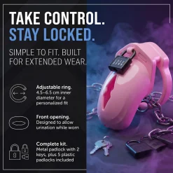 LOCKDOWN - Cage de Chasteté Medium - Rose
