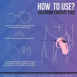 LOCKDOWN - Cage de Chasteté Small - Rose